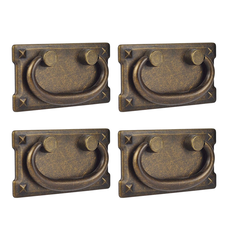 Furniture Hardware Design - 4 Buah Gagang Tarik Cincin Laci