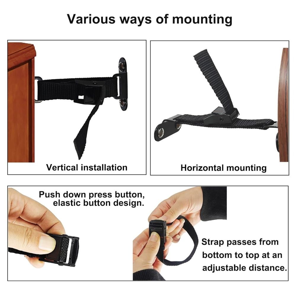 Furniture Hardware Bolts - Pemasangan Mudah, Penahan Furnitur Anti Gempa,