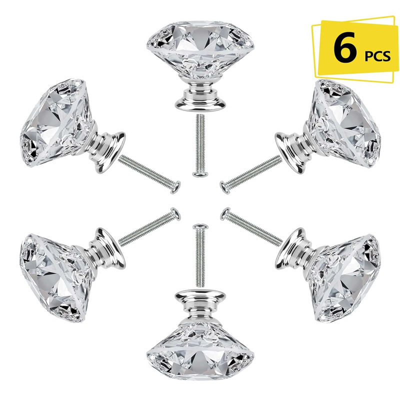 Furniture Hardware Design - 6 Buah Kenop Kabinet dengan Sekrup