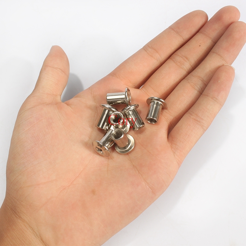 Furniture Hardware Barrel Nut - 10 Buah 6Mm Mur Barel Kepala
