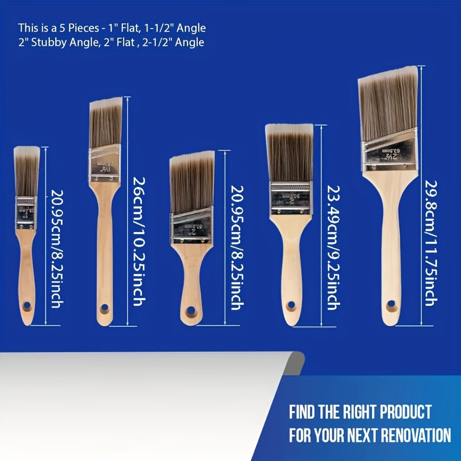 5 Buah Kuas Cat Kualitas Tingg - Furniture Hardware Design ulasan dan harga