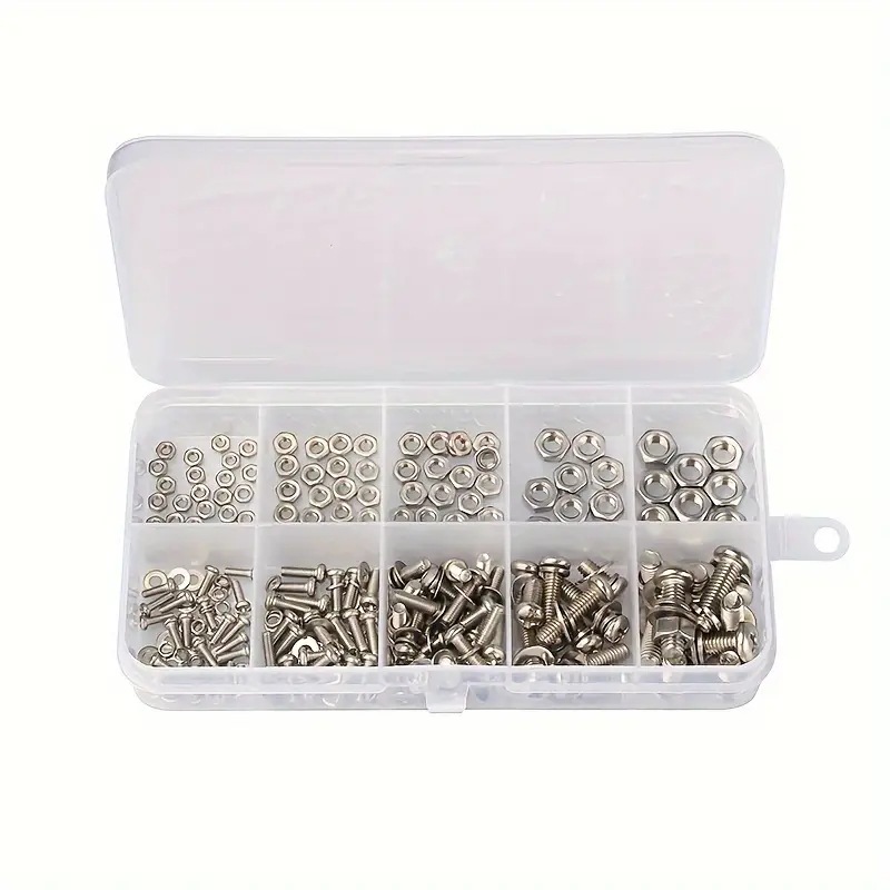 320PCS Set Mur & Baut Hex M2-M - Furniture Hardware Bolts ulasan dan harga