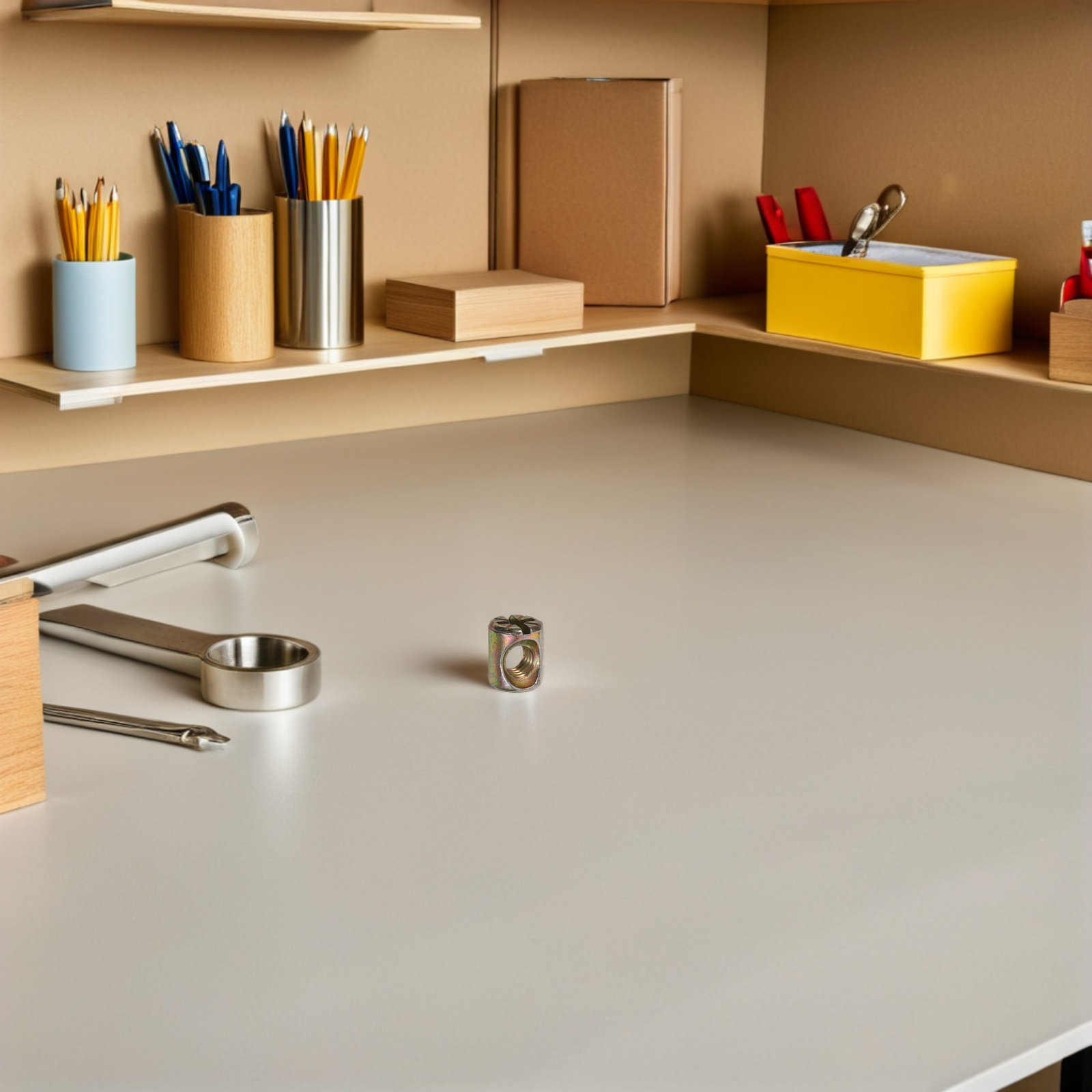 50Pcs Kit Mur Barel Penghubung - Furniture Hardware Barrel Nut ulasan dan harga