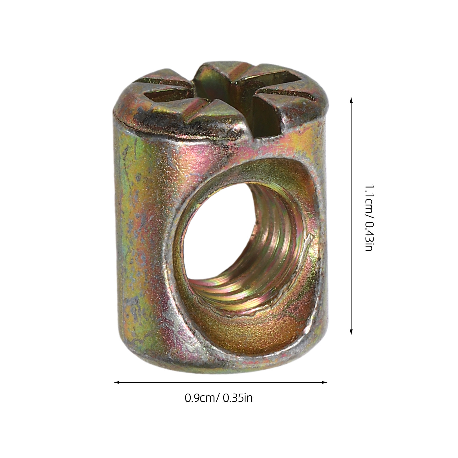 50Pcs Kit Mur Barel Penghubung - Furniture Hardware Barrel Nut ulasan dan harga