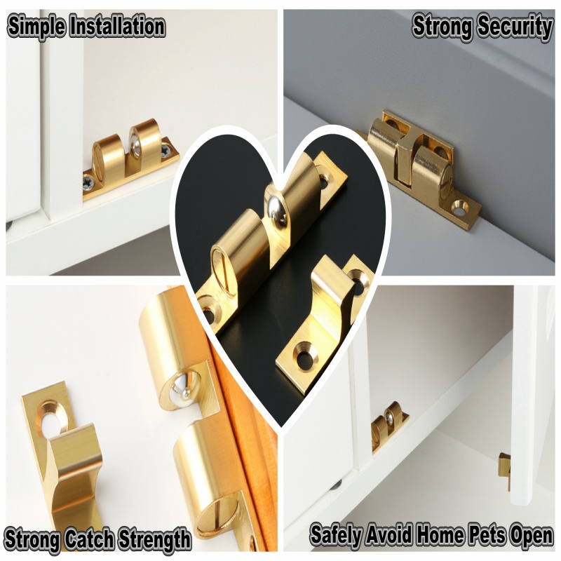 3/6 Buah Penangkap Bola Pintu  - Furniture Hardware Bolts ulasan dan harga
