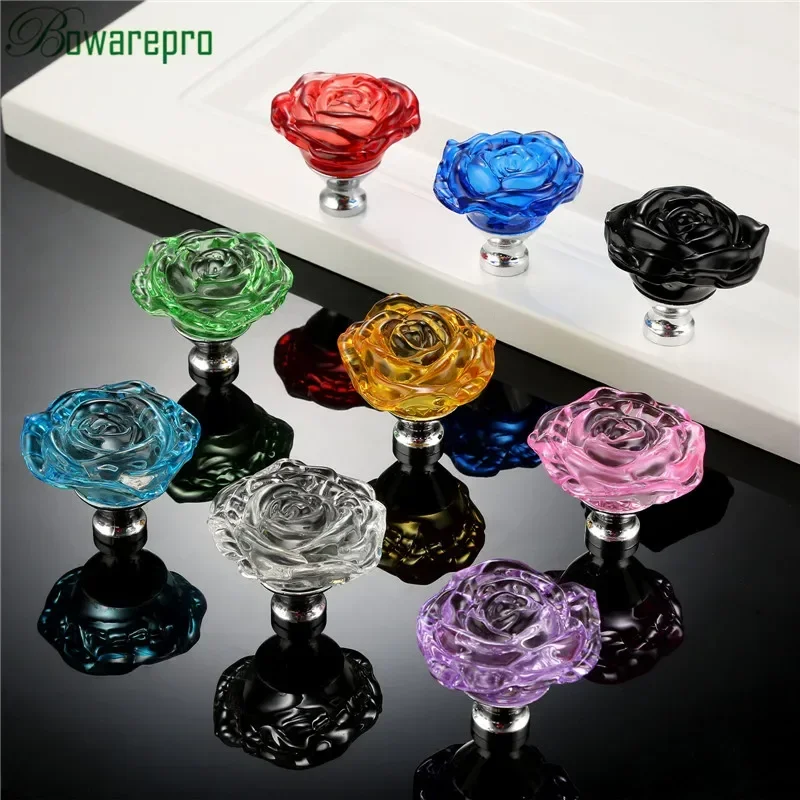 Bowarepro 50MM Kristal Mawar K - Furniture Hardware Accessories ulasan dan harga