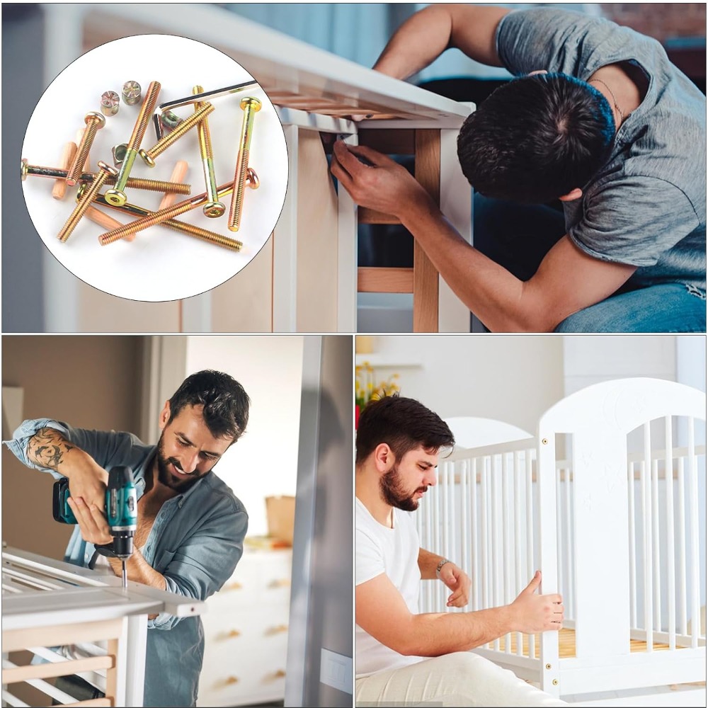 Sekrup Tempat Tidur Bayi M6x40 - Furniture Hardware Barrel Nut ulasan dan harga