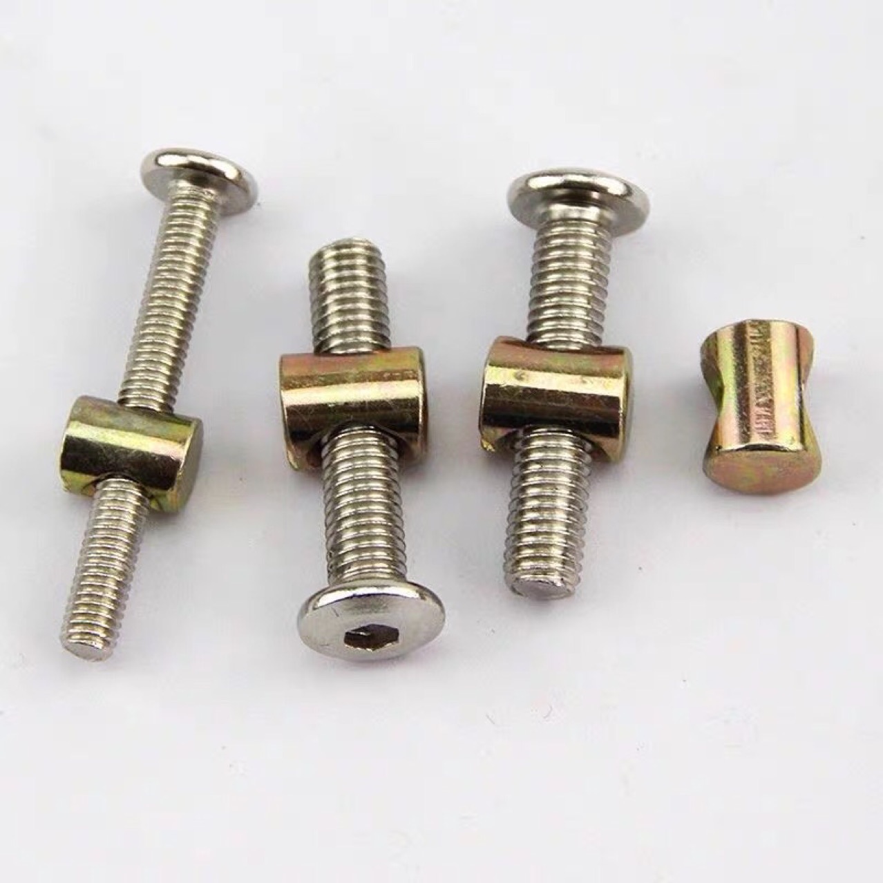 20pcs/Lot Set Baut dan Mur Fur - Furniture Hardware Barrel Nut ulasan dan harga