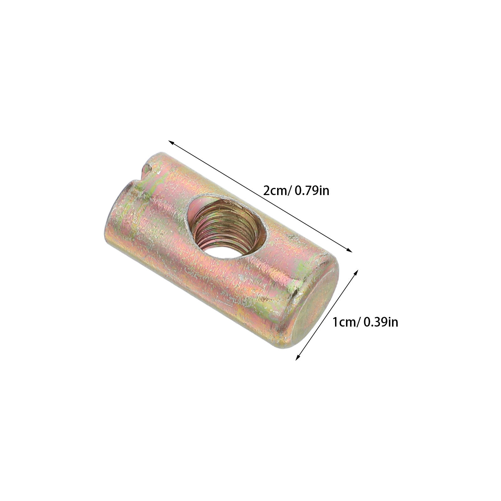 100Pcs M6 Mur Silinder Berluba - Furniture Hardware Barrel Nut ulasan dan harga