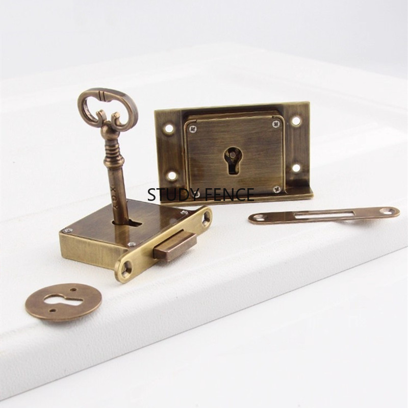 1 Buah Kunci Laci Logam Antik  - Furniture Hardware Accessories ulasan dan harga