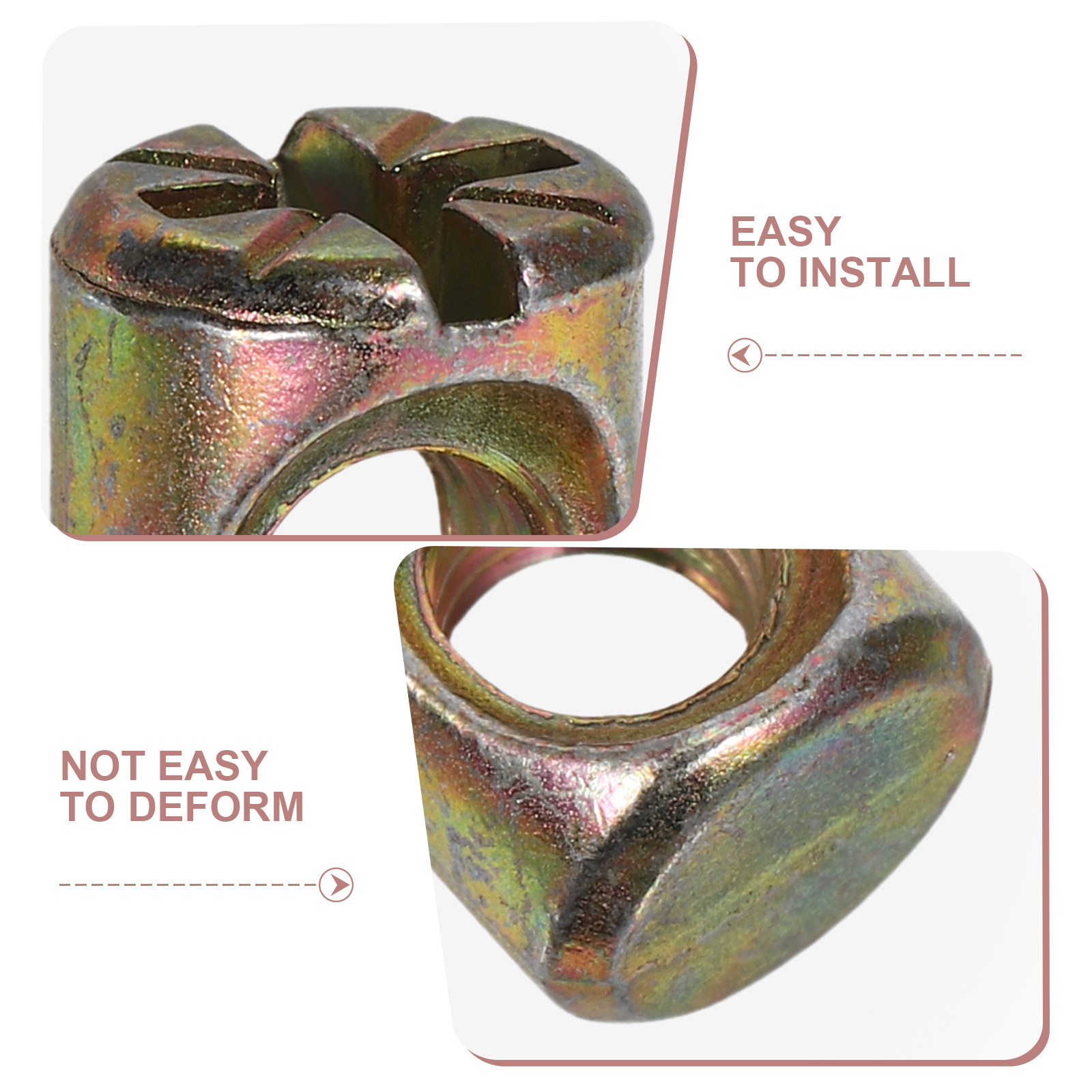 50Pcs M6 Slotted Barrel Nuts K - Furniture Hardware Barrel Nut ulasan dan harga