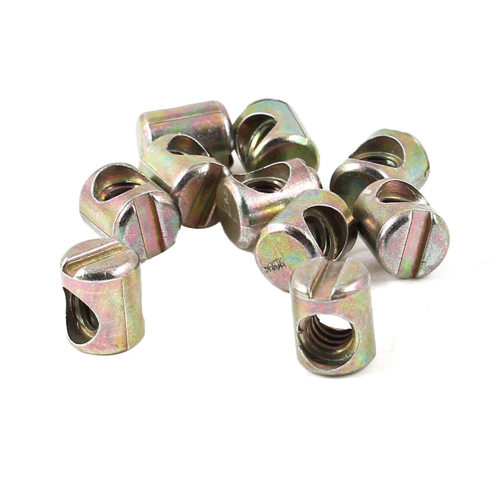 100 Buah Mur Dowel Silang Berl - Furniture Hardware Barrel Nut ulasan dan harga