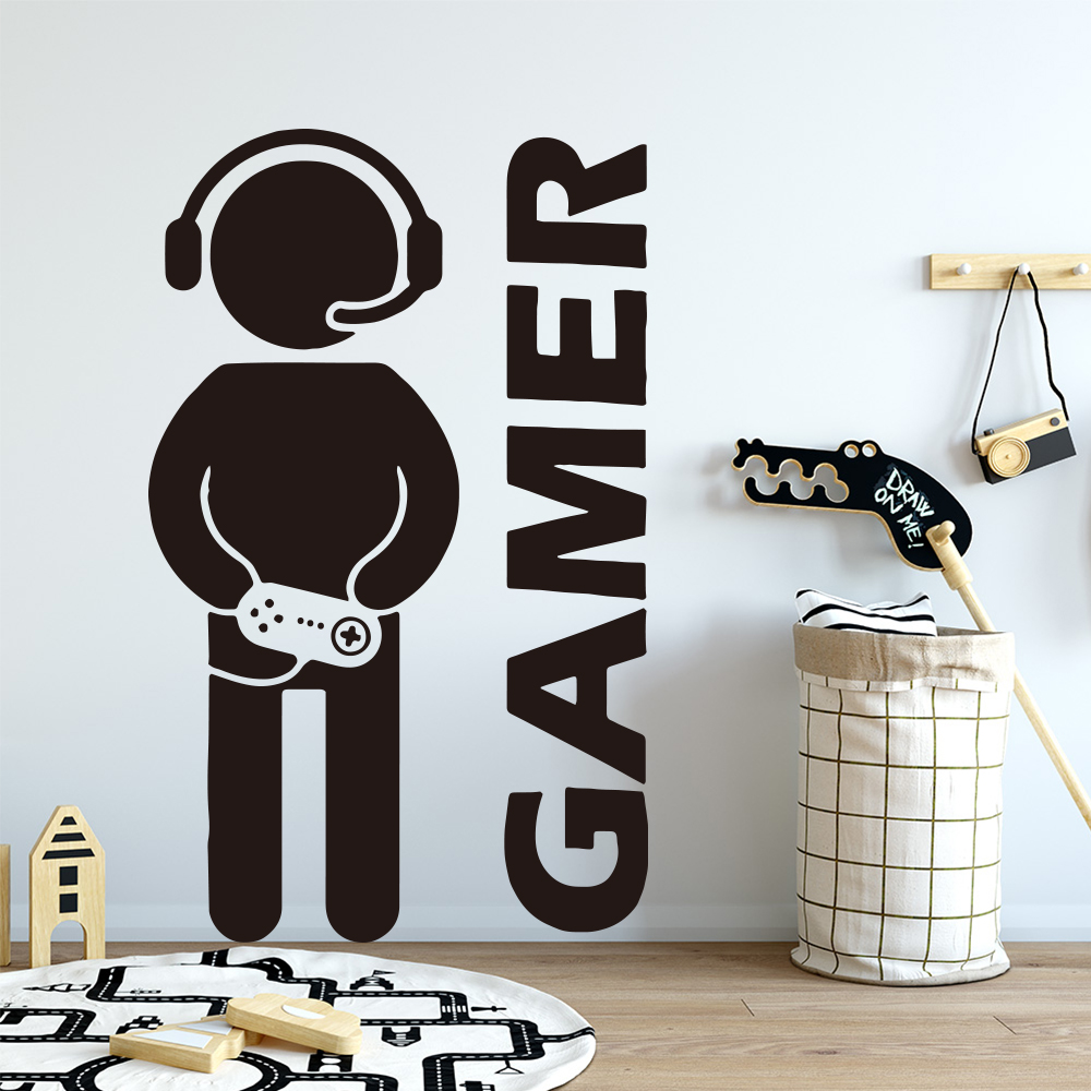 1 buah Gamer stiker seni dindi - Furniture Hardware Design ulasan dan harga
