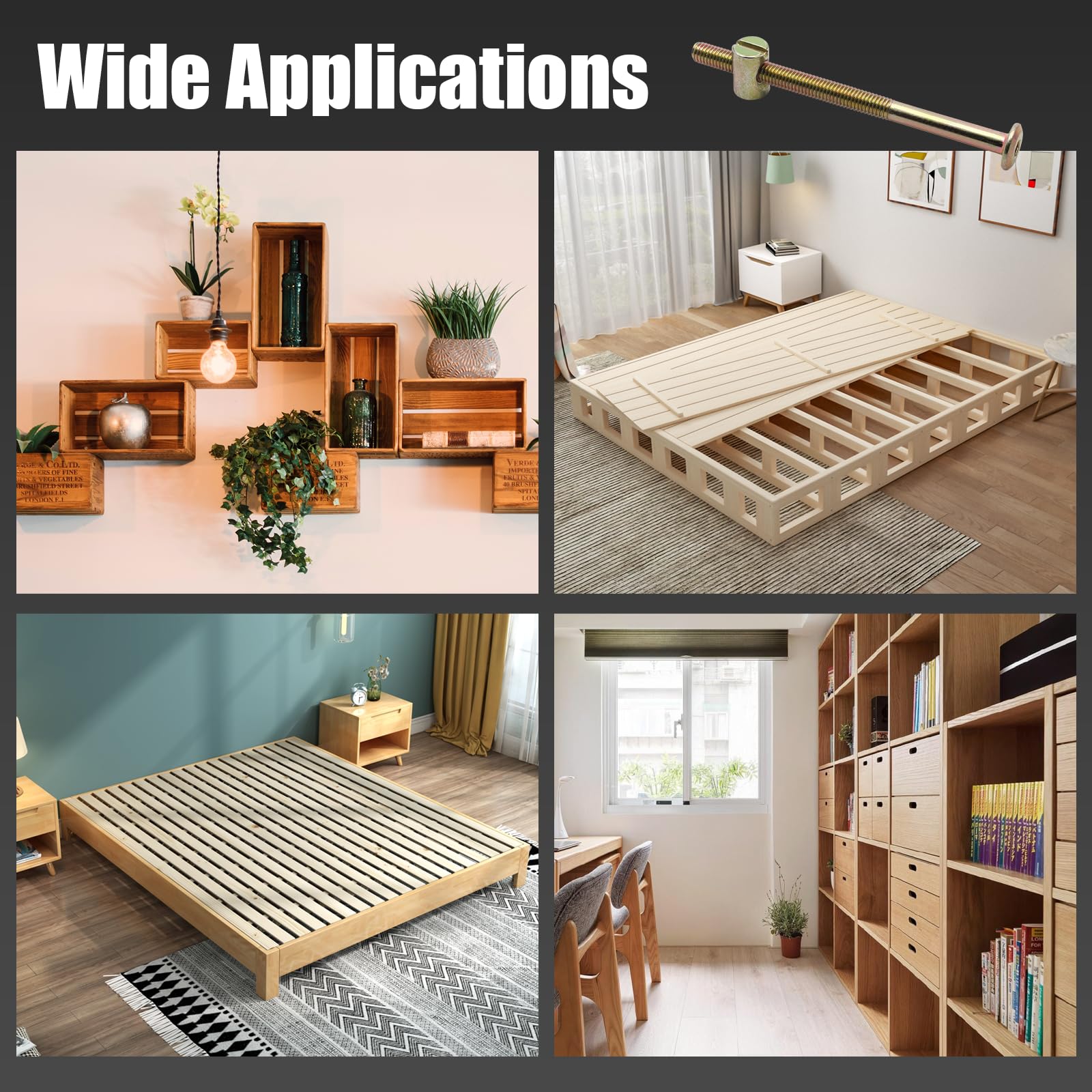 8 Set Sekrup Tempat Tidur Bayi - Furniture Hardware Barrel Nut ulasan dan harga