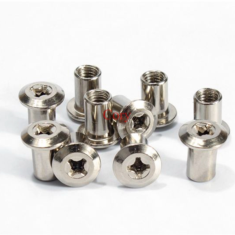 10 Buah 6Mm Mur Barel Kepala D - Furniture Hardware Barrel Nut ulasan dan harga